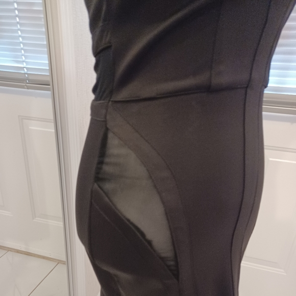 2/$50 Black Dress With Mesh Accents - Size Small - Picture 5 of 11